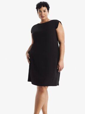 M.M. Lafleur Size 2X Black Crepe The Sarah 7.0 Dress NEW!